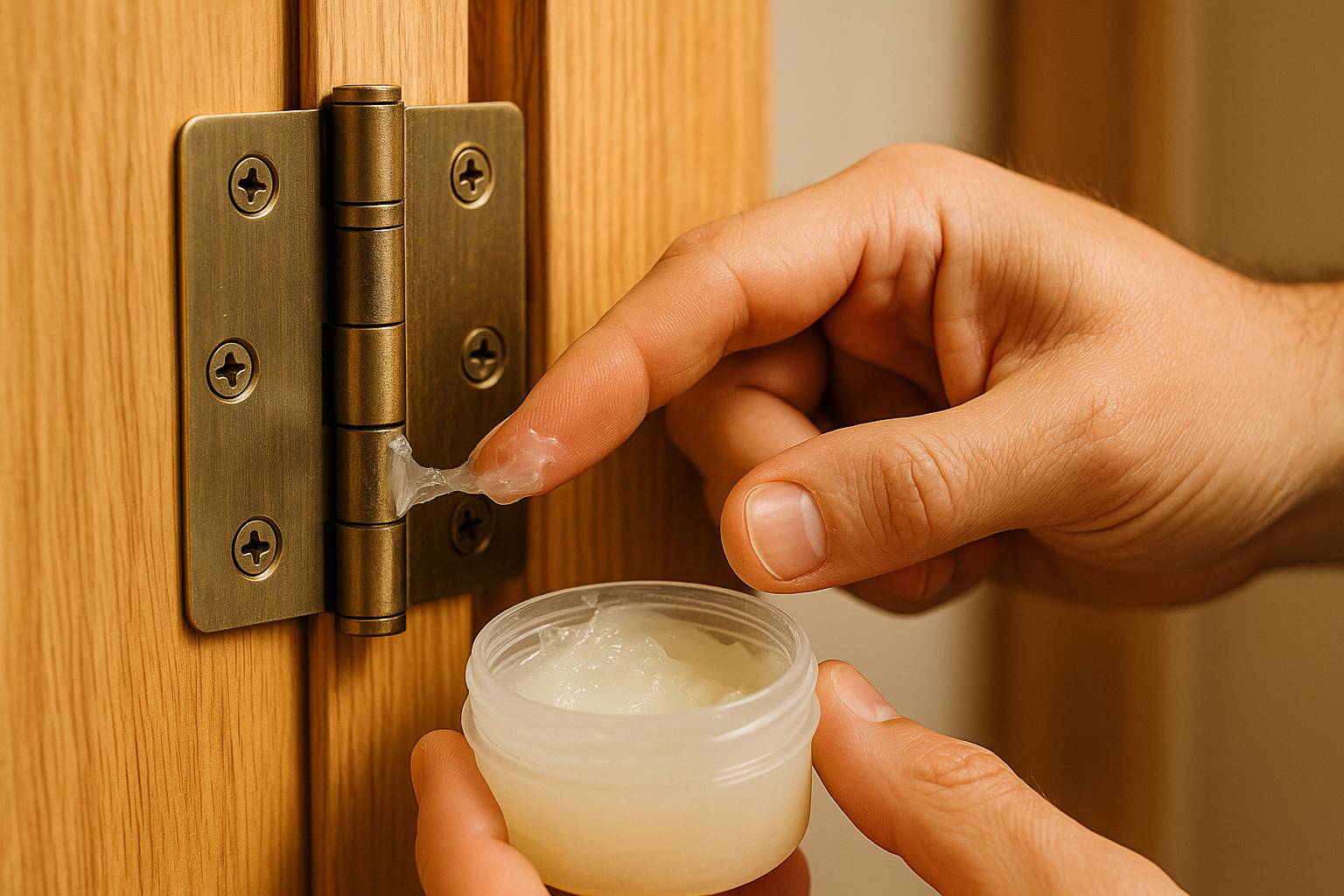 Cómo arreglar una bisagra de puerta que chirría sin cambiarla