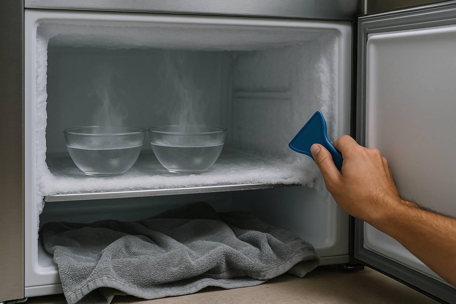 Cómo eliminar el hielo del congelador sin apagarlo completamente