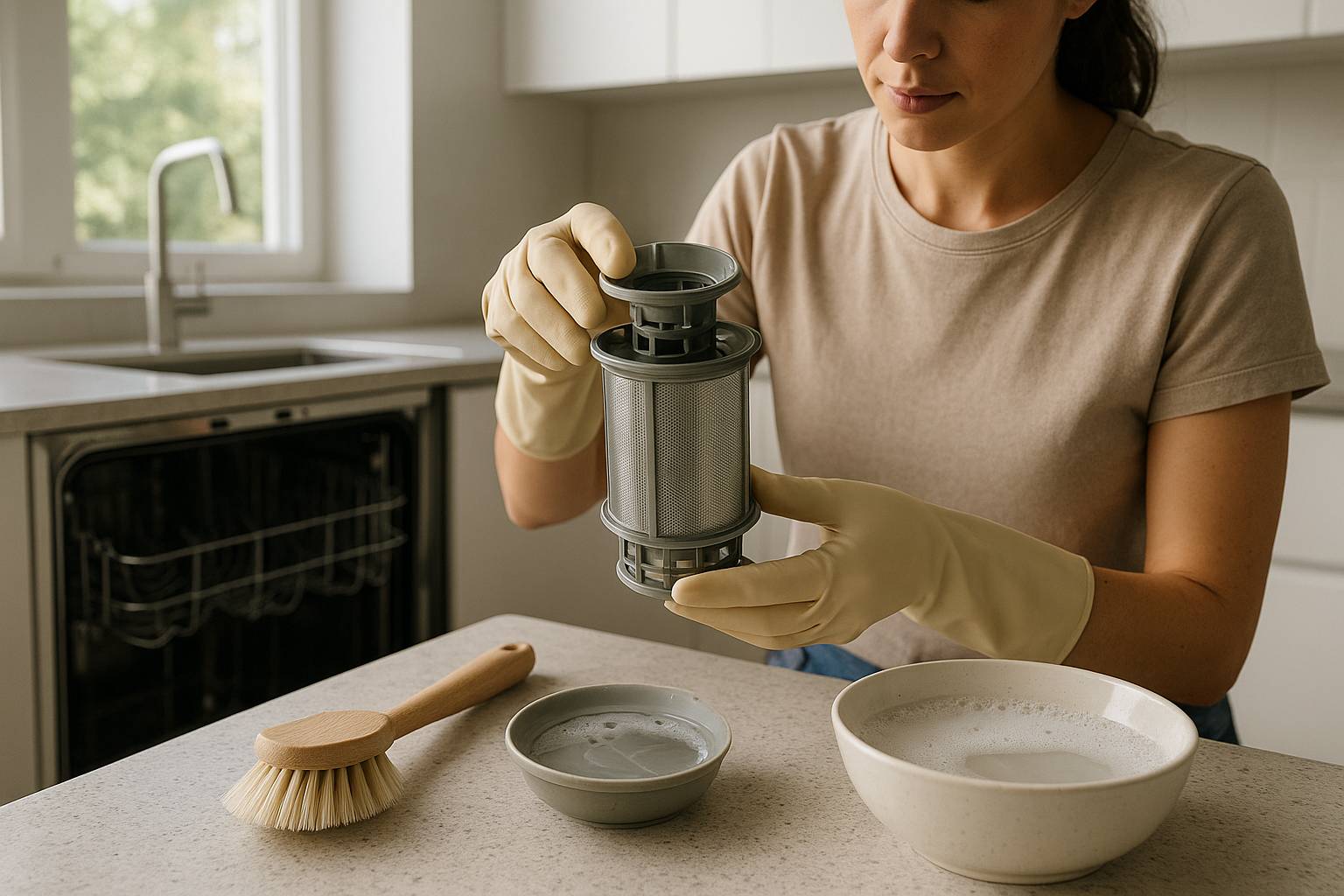 Cómo limpiar el filtro del lavavajillas sin romperlo