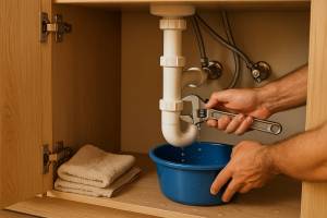 Cómo reparar una fuga de agua debajo del fregadero sin fontanero